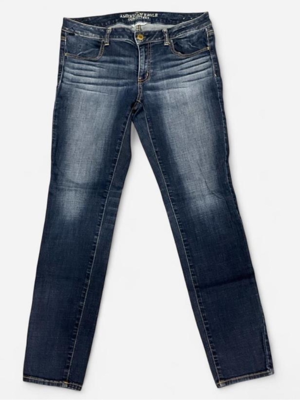 American Eagle Outfitters Medium-Dark Blue Skinny Jeans - Women's